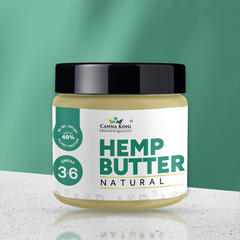 Cannaking Hemp Butter Natural- 250g : Unflavored, Unsweetened, Bioavailable Vegan Protein Butter enriched with Omega 3&6