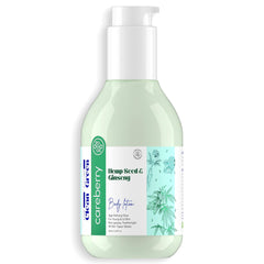 Careberry Hemp Seed Oil & Ginseng Calming Body Lotion| Non Greasy, Non Sticky, Silicone & Mineral Oil Free 200ml