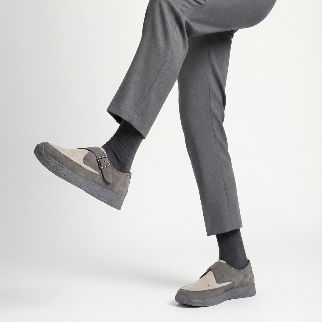 Monkstory Escape Monk Hybrid Sneakers – Charcoal & Light Grey