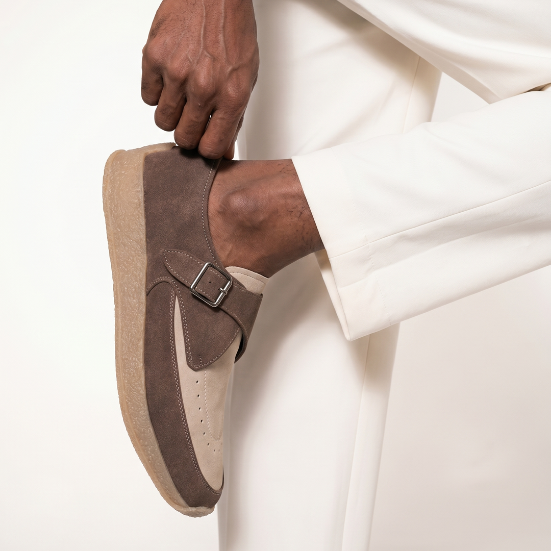 Monkstory Escape Monk Hybrid Sneakers – Brown & Beige