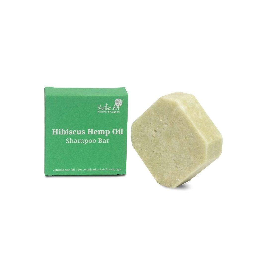 Rustic Art Hibiscus Hemp Oil Hair Cleansing Bar 75gm