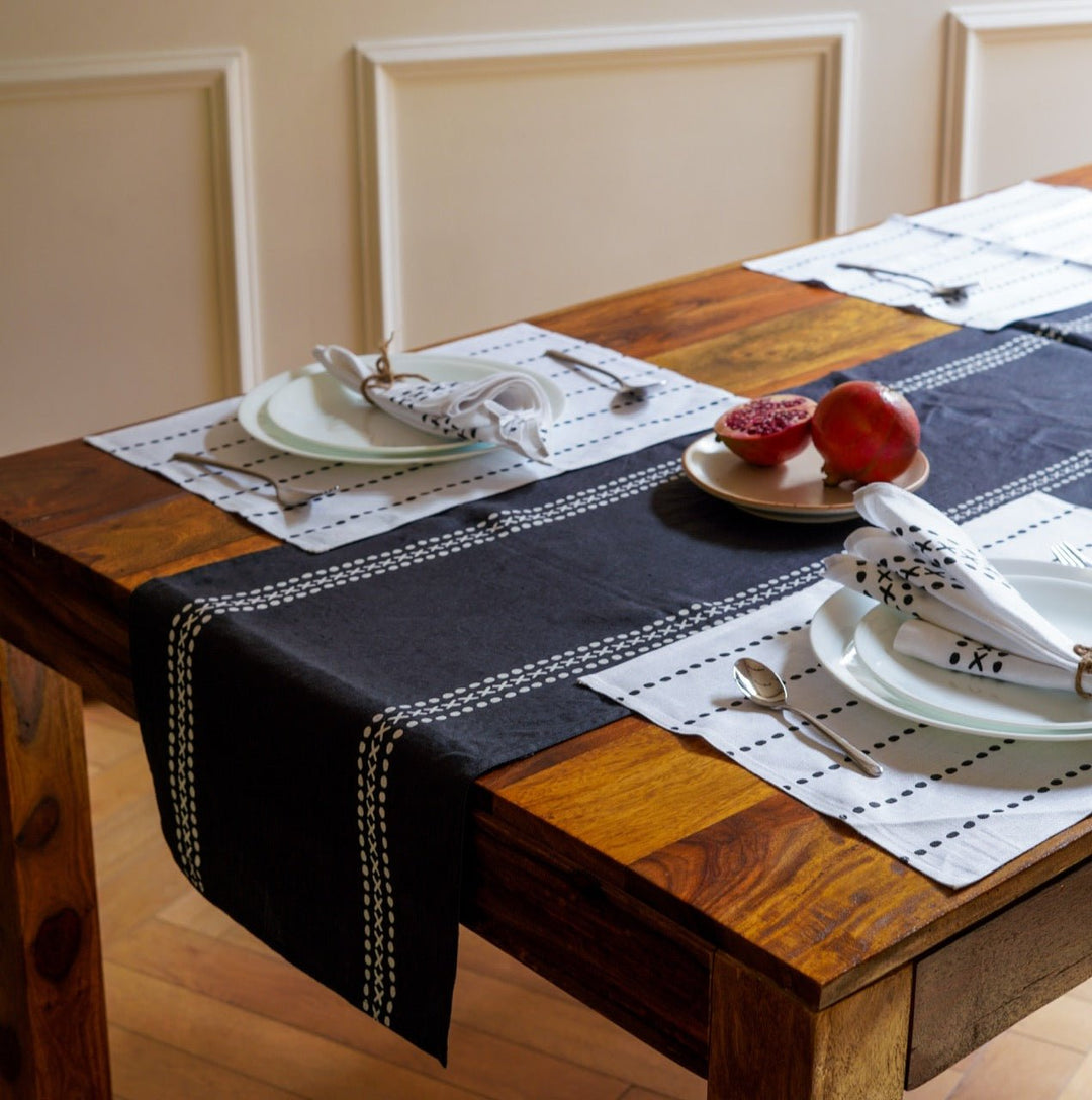 Pravaah Himadri Placemats | Set of 2/4/6 | Pure Hemp | 2 prints