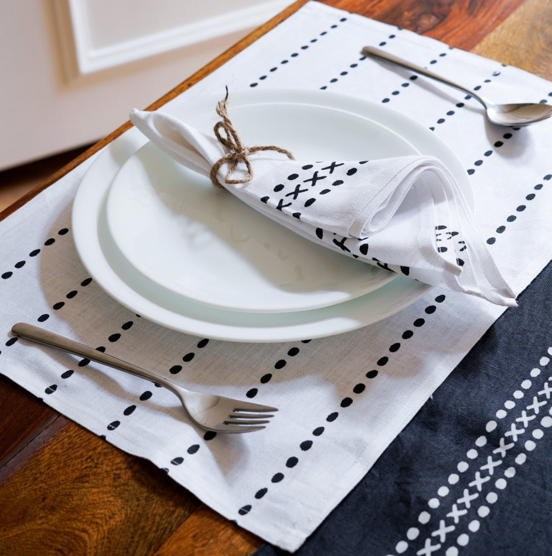 Himadri Placemats | Set of 2/4/6 | Pure Hemp | 2 prints - Suspire