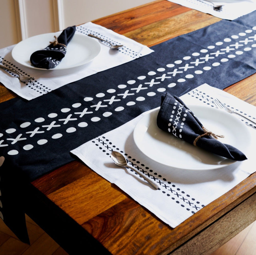 Pravaah Himadri Placemats | Set of 2/4/6 | Pure Hemp | 2 prints