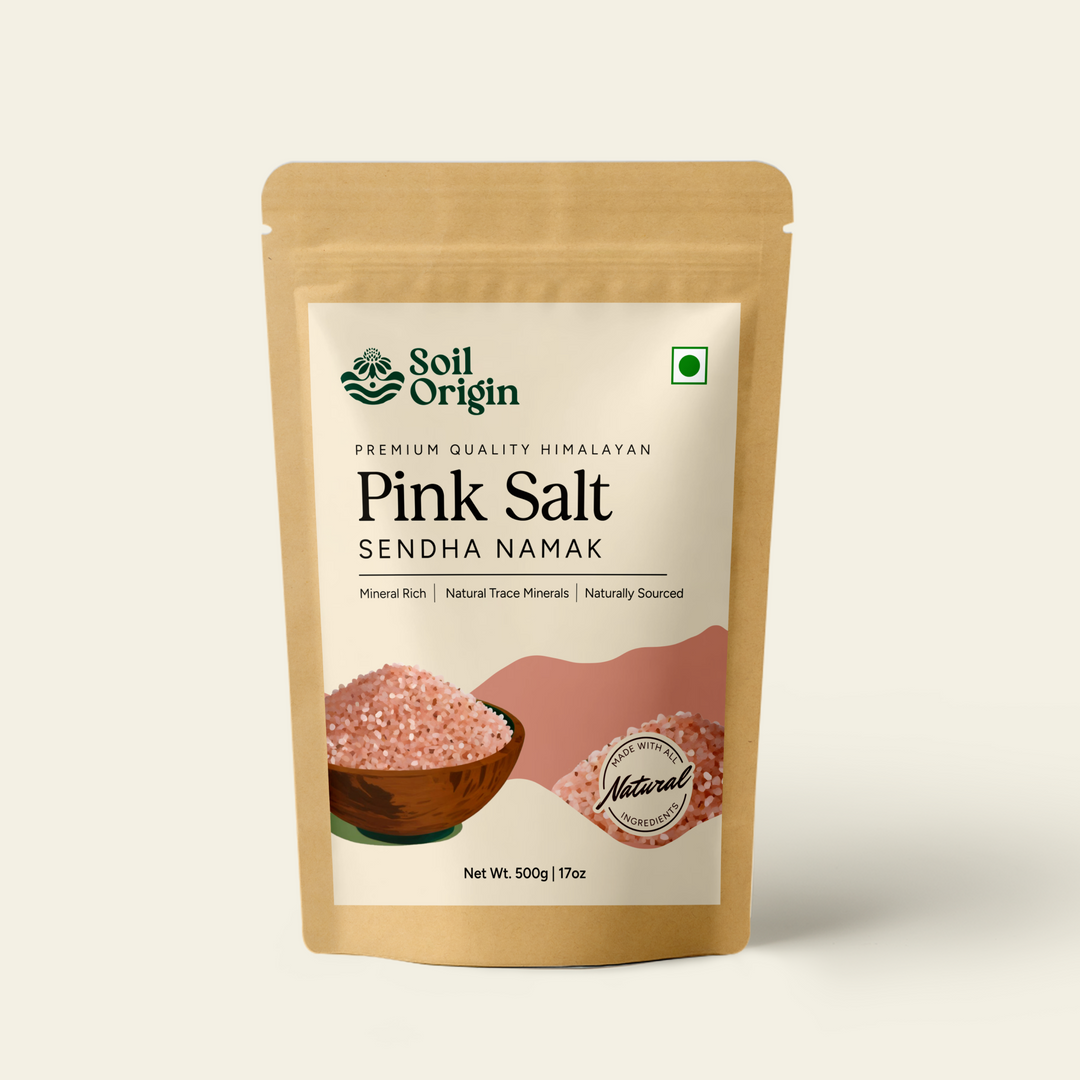 Soil Origin Pink Himalayan Salt - 500 Gm (Pack of 3)