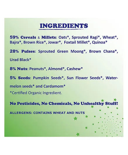 TummyFriendly Foods Organic Multigrain Health Mix | For Kids and Adults