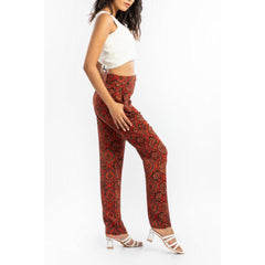 House of Ara Cupro Fabric Ajrakh Straight Fit Pant