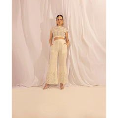 House of Ara Handwoven Organic Cotton Flared Trousers