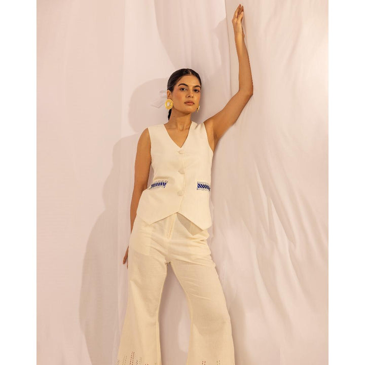 House of Ara Handwoven Organic Cotton Waistcoat