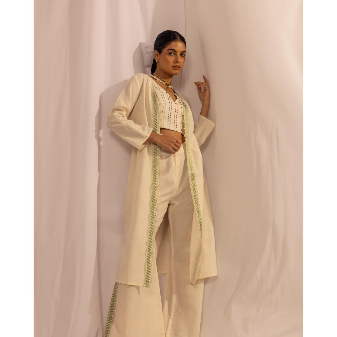 House of Ara Handwoven Organic Cotton Kantha Jacket