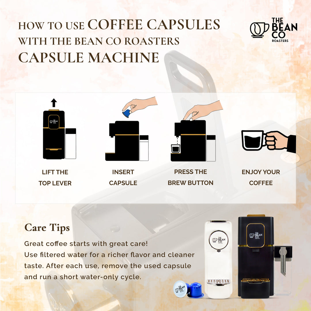 The Bean Co Roasters Delicato Aluminium Coffee Capsules | Intensity 7 | Smooth & Delicate | Light to Medium Roast | 100% Premium Arabica