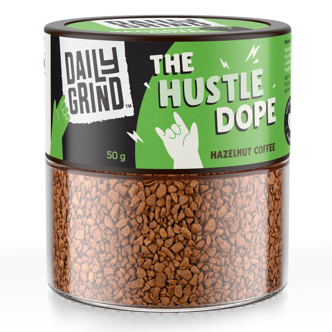 Daily Grind The Hustle Dope Hazelnut Instant Coffee - 50 Grams