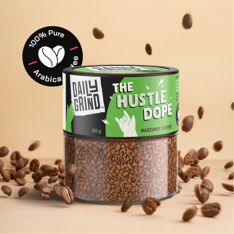 Daily Grind The Hustle Dope Hazelnut Instant Coffee - 50 Grams