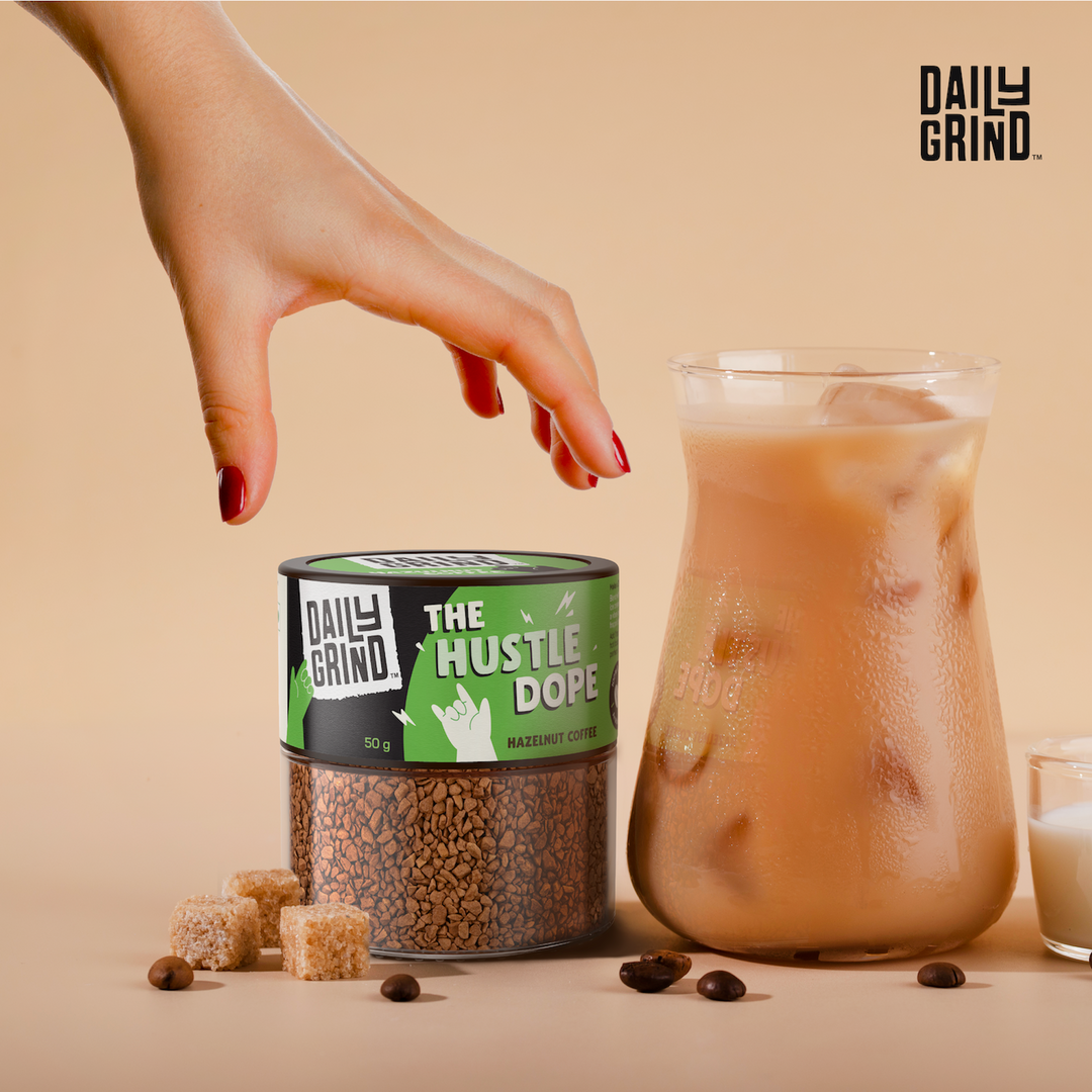 Daily Grind The Hustle Dope Hazelnut Instant Coffee - 50 Grams