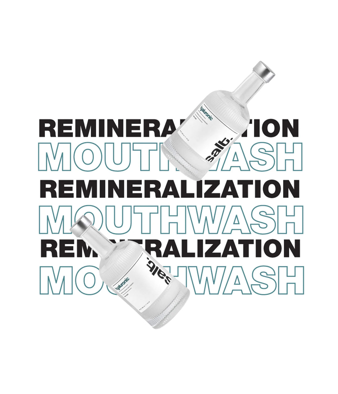 Salt Oral Care Hyaluronic Re-Mineralizing Mouthwash - Aqua Mint | 330 ml