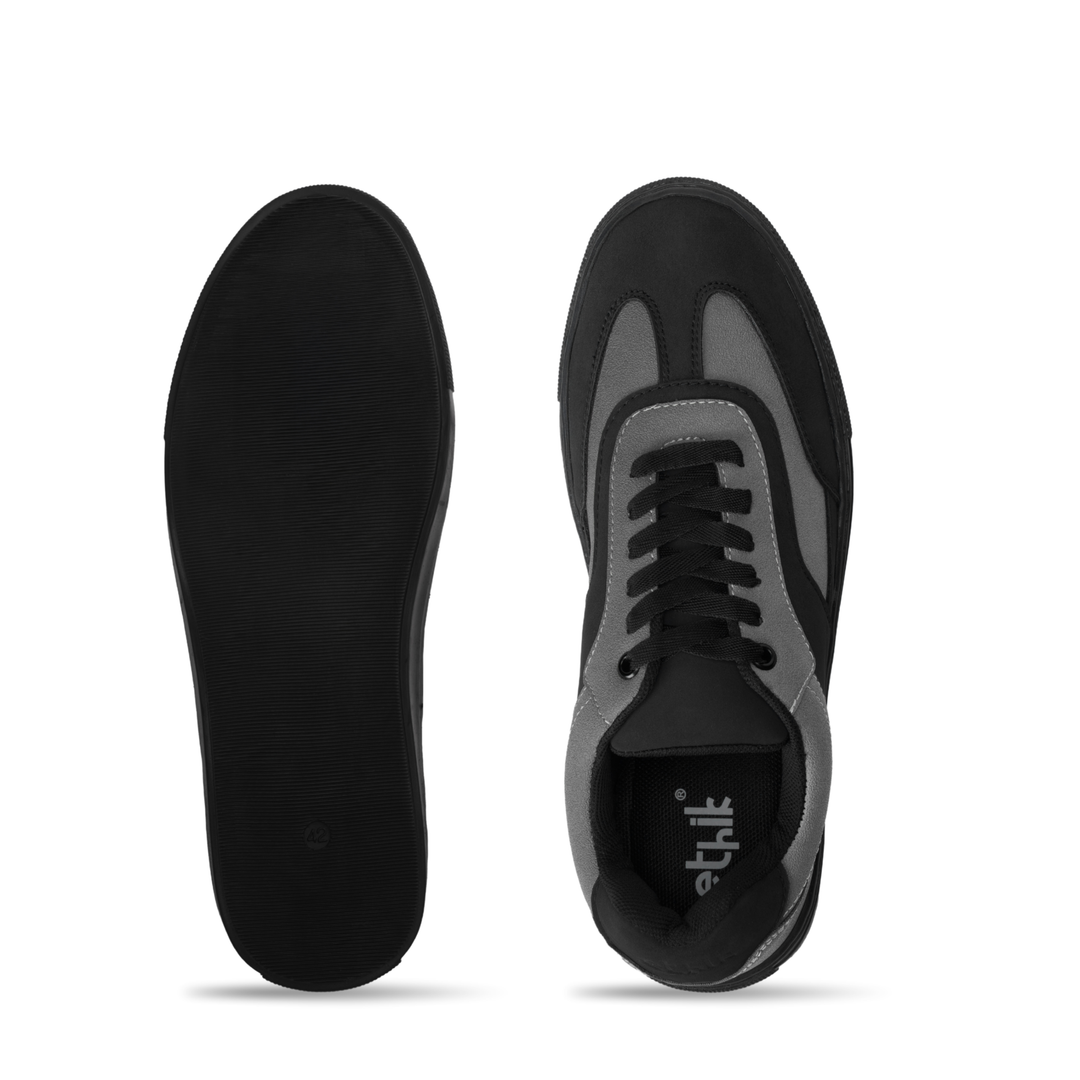 Glide Deep Grey Layered Panel Sneakers