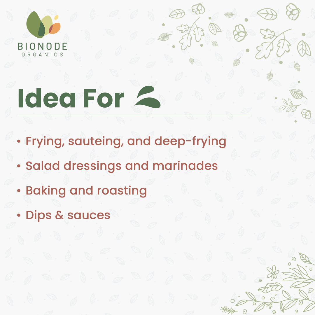 Bionode Organics Cold Pressed Groundnut Oil, Certified Organic – 1 Ltr Boosts Metabolism & Immune System, Monounsaturated Fats, Polyunsaturated Fats & Antioxidants (1liter)