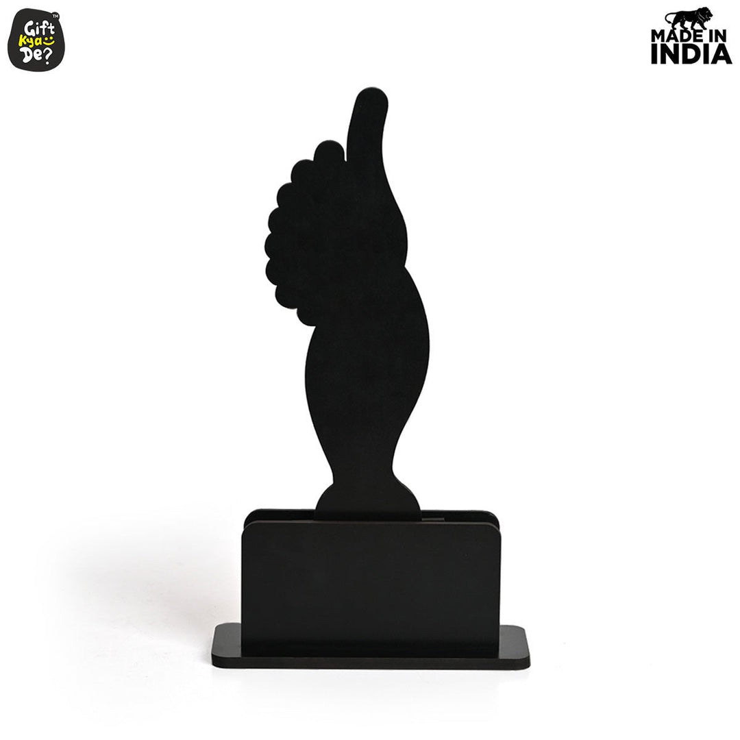 Gift Kya De Momento Awards and Trophy for Winner, Beautiful Black and Bamboo Design with Wooden Cutwork, Easy Print and Sticker Paste Your Matter, Eco Friendly Corporate Gifts (Size 10x6)