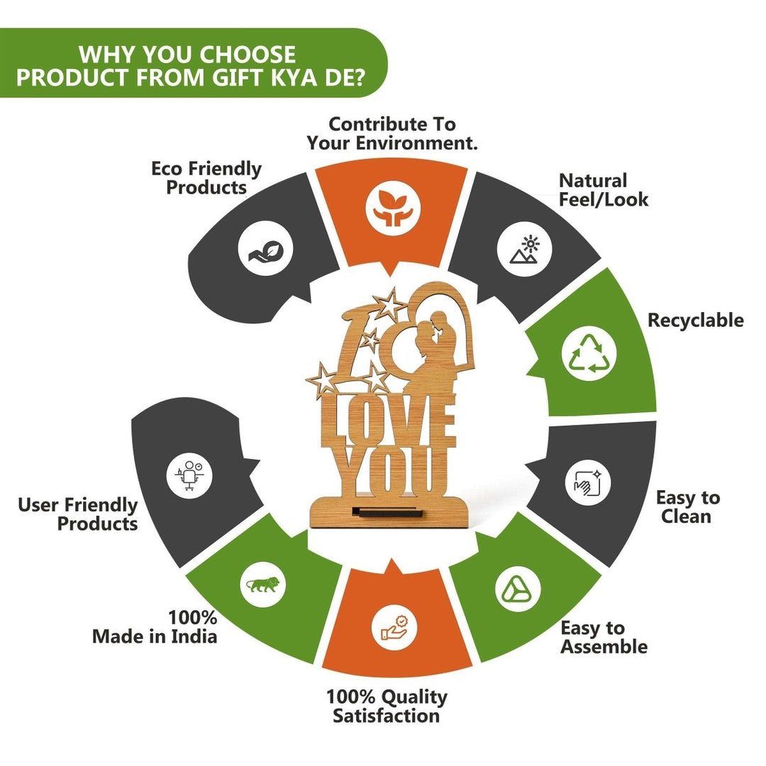 Gift Kya De Couple Table Top With Love Quotes | Valentine Gift | Anniversary Gift | Love Message For Couple