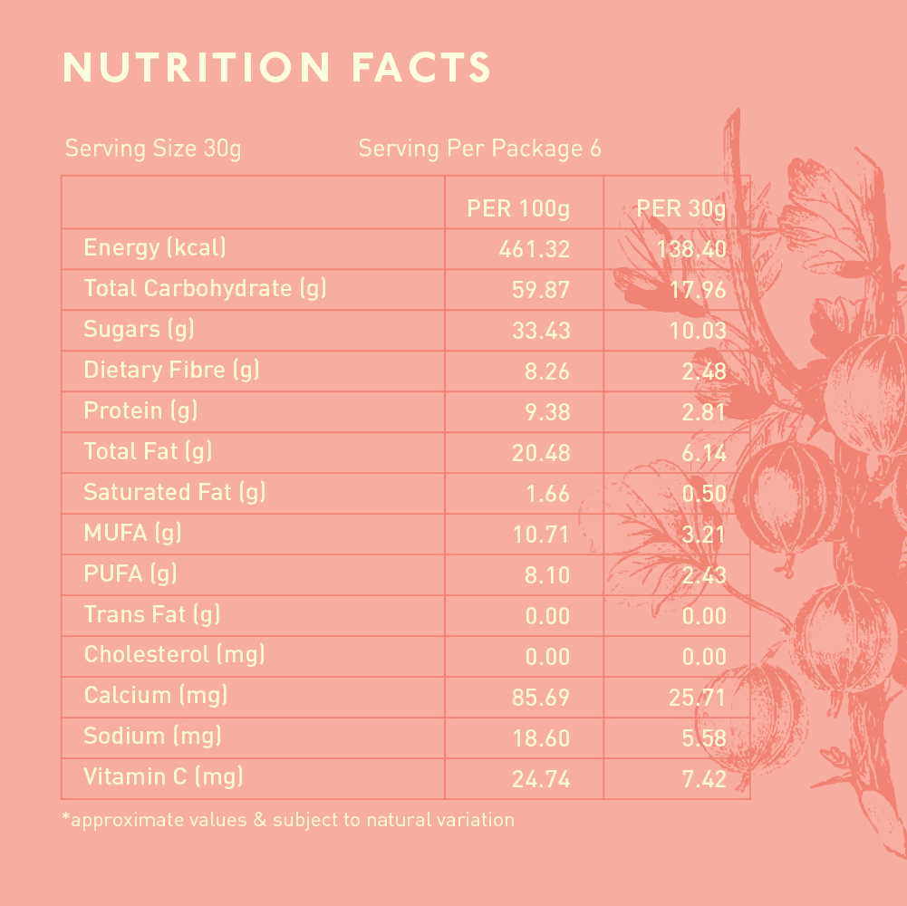 Nourish Organics Amla Cashews Bar, 30g (Pack of 6)