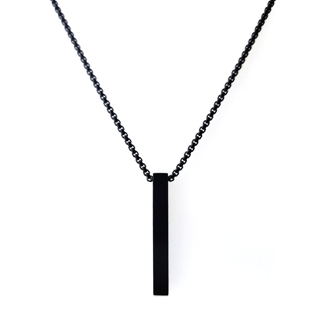 Minimalist Rectangular Engravable Bar pendant
