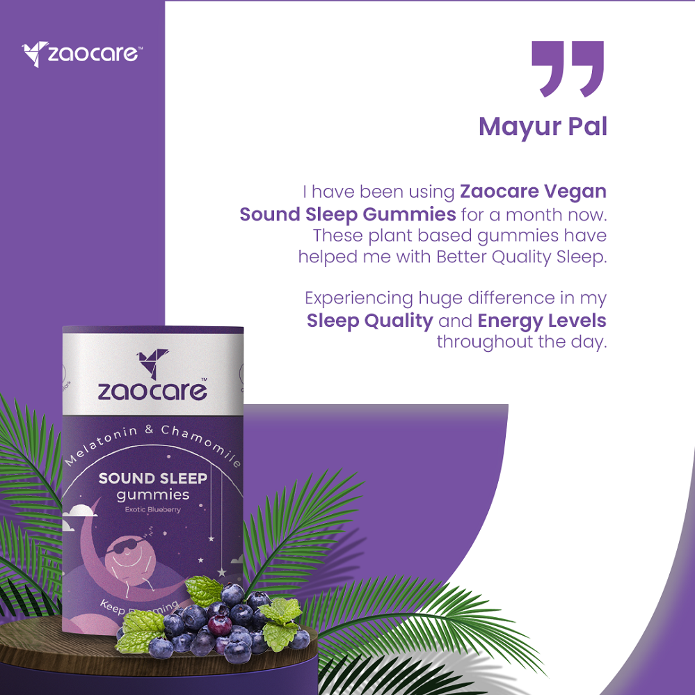 Sound Sleep Gummies | Non Habit Forming | Plant Based | With Melatonin, Chamomile & Ashwagandha