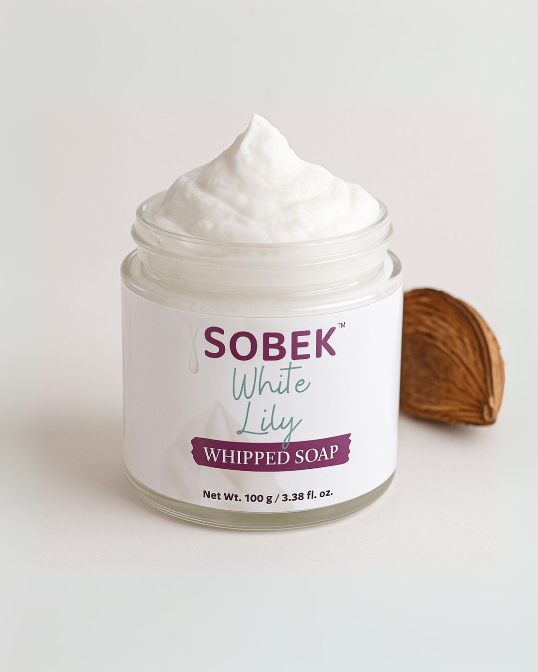 Sobek Naturals White Lily Whipped Cream Soap and Body Wash 100 gm