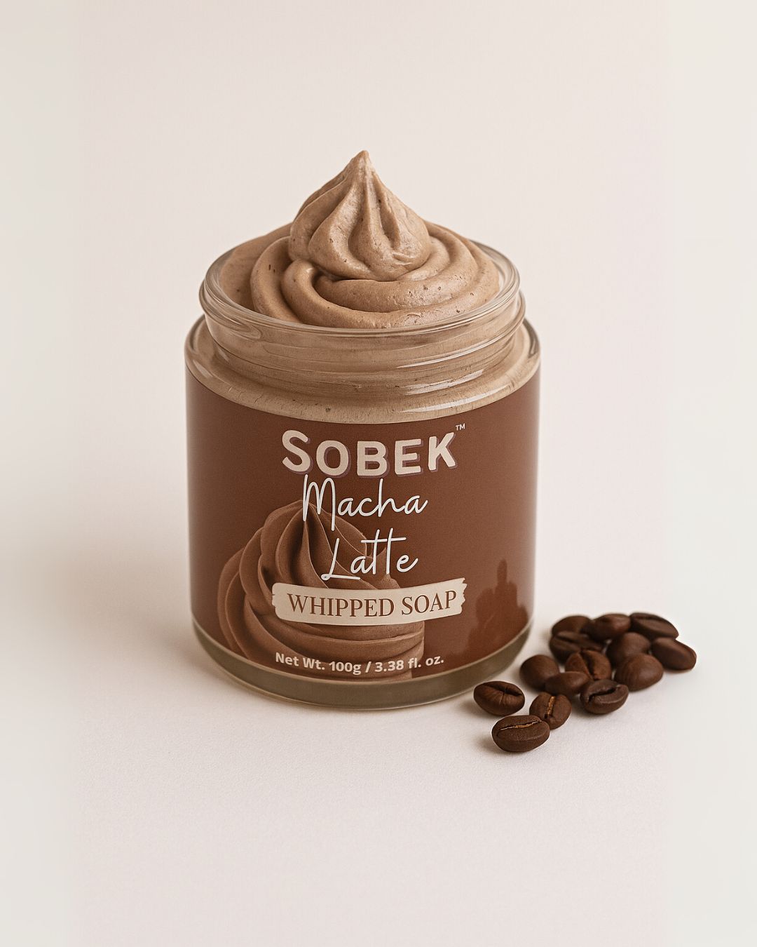 Sobek Naturals Mocha Latte Coffee Whipped Cream Soap and Body Wash 100 gm