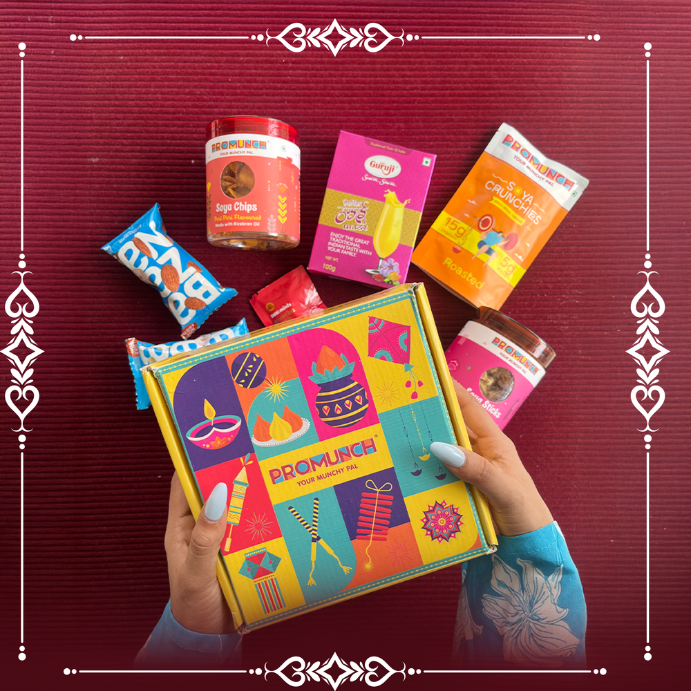 Promunch Holi Gift Box | Thandai Powder & Soya Snacks
