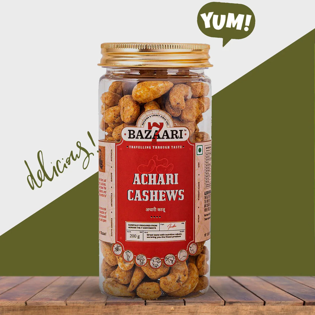 7 Bazaari Roasted Cashew Achari 200 gm
