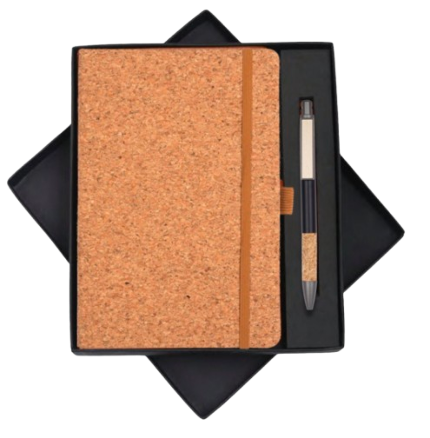 MiRa Gifting Solutions Eco-Friendly Cork Notebook & Pen Gift Set