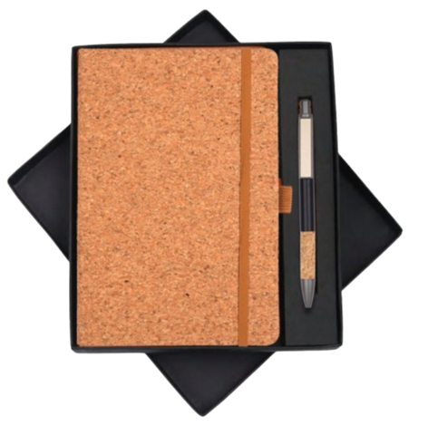 MiRa Gifting Solutions Eco-Friendly Cork Notebook & Pen Gift Set