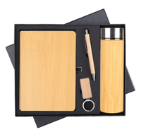 MiRa Gifting Solutions Bamboo Elegance Gift Box | Diary + Bottle + Key Chain + Pen
