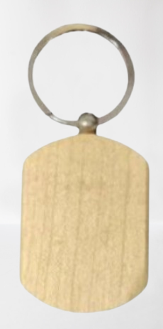 MiRa Gifting Solutions Wooden Keychains – Eco-Friendly | Rectangular Shape