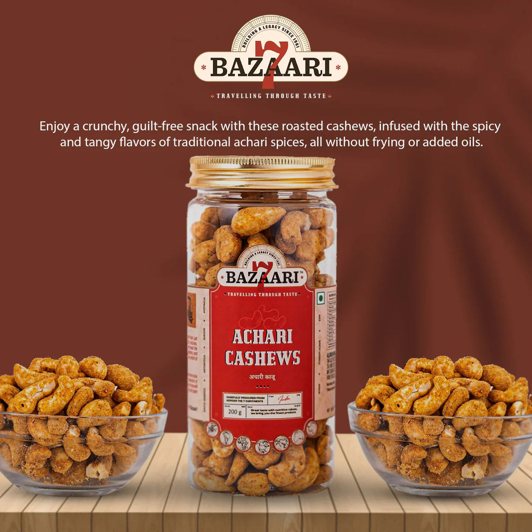 7 Bazaari Roasted Cashew Achari 200 gm