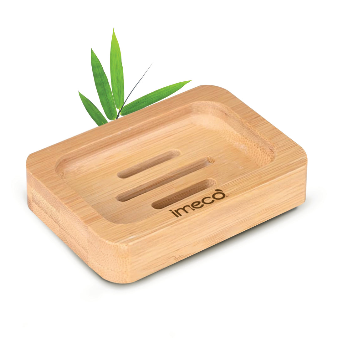 IMECO Bamboo Soap Holder | Eco - Friendly Wooden Soap Tray - Suspire