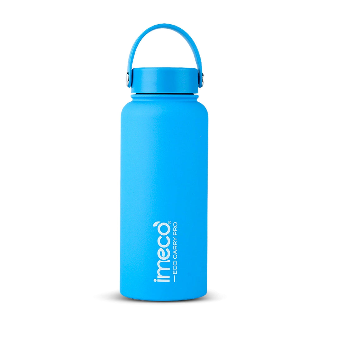 IMECO ECO CARRY PRO Stainless Steel Water Bottle 1L | Matte Finish | BPA - Free, Leak - Proof & Odour - Free | Large Capacity, Lightweight & Durable | Ideal for Gym, School, Office & Travel - Suspire