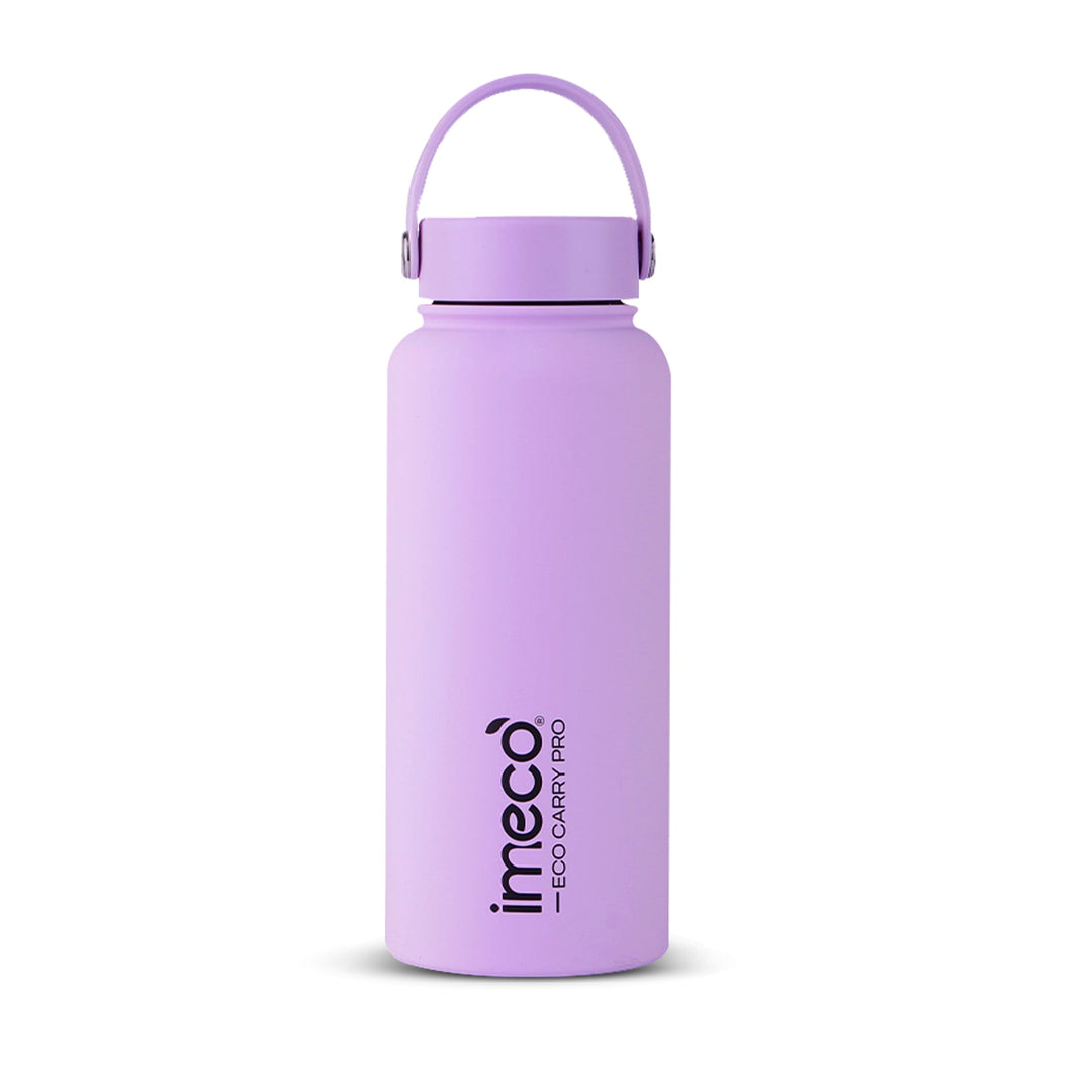 IMECO ECO CARRY PRO Stainless Steel Water Bottle 1L | Matte Finish | BPA - Free, Leak - Proof & Odour - Free | Large Capacity, Lightweight & Durable | Ideal for Gym, School, Office & Travel - Suspire