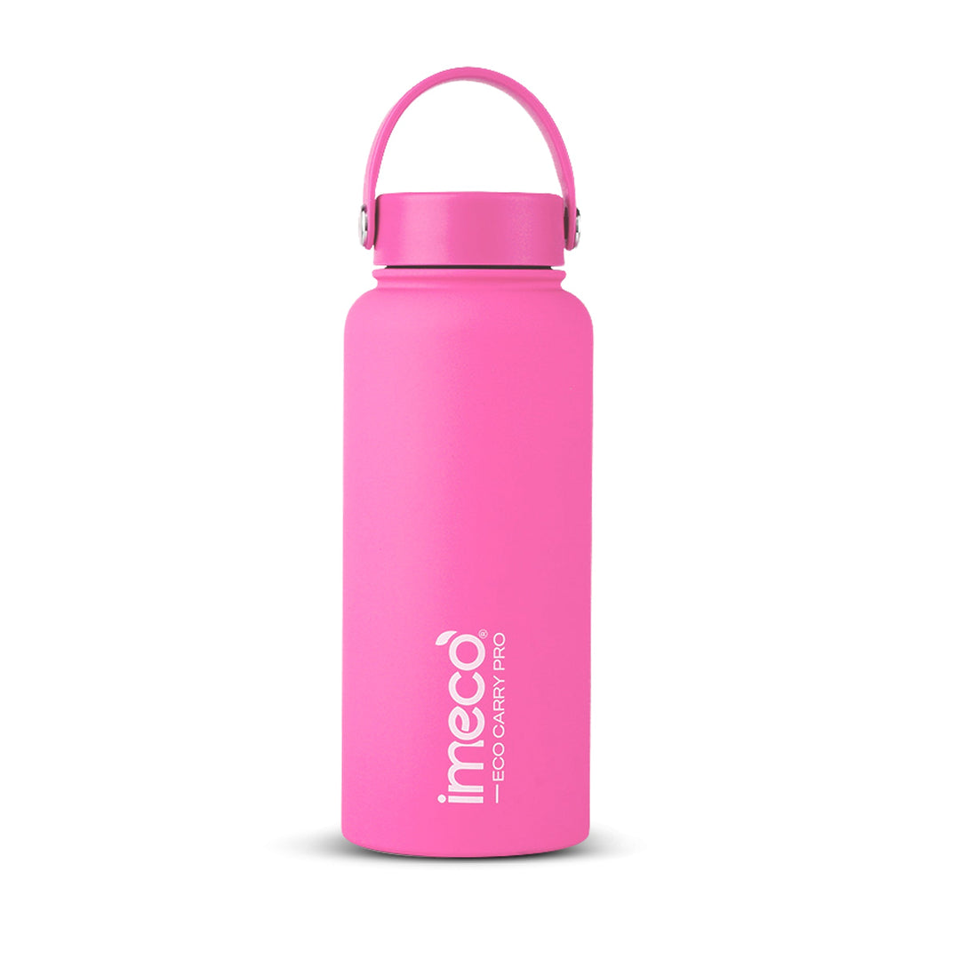 IMECO ECO CARRY PRO Stainless Steel Water Bottle 1L | Matte Finish | BPA - Free, Leak - Proof & Odour - Free | Large Capacity, Lightweight & Durable | Ideal for Gym, School, Office & Travel - Suspire
