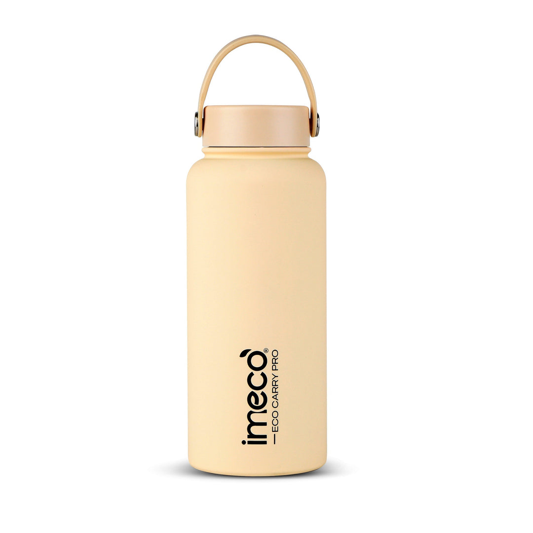 IMECO ECO CARRY PRO Stainless Steel Water Bottle 1L | Matte Finish | BPA - Free, Leak - Proof & Odour - Free | Large Capacity, Lightweight & Durable | Ideal for Gym, School, Office & Travel - Suspire