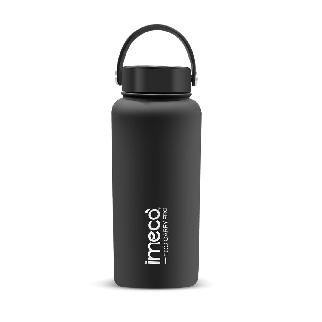 IMECO ECO CARRY PRO Stainless Steel Water Bottle 1L | Matte Finish | BPA - Free, Leak - Proof & Odour - Free | Large Capacity, Lightweight & Durable | Ideal for Gym, School, Office & Travel - Suspire