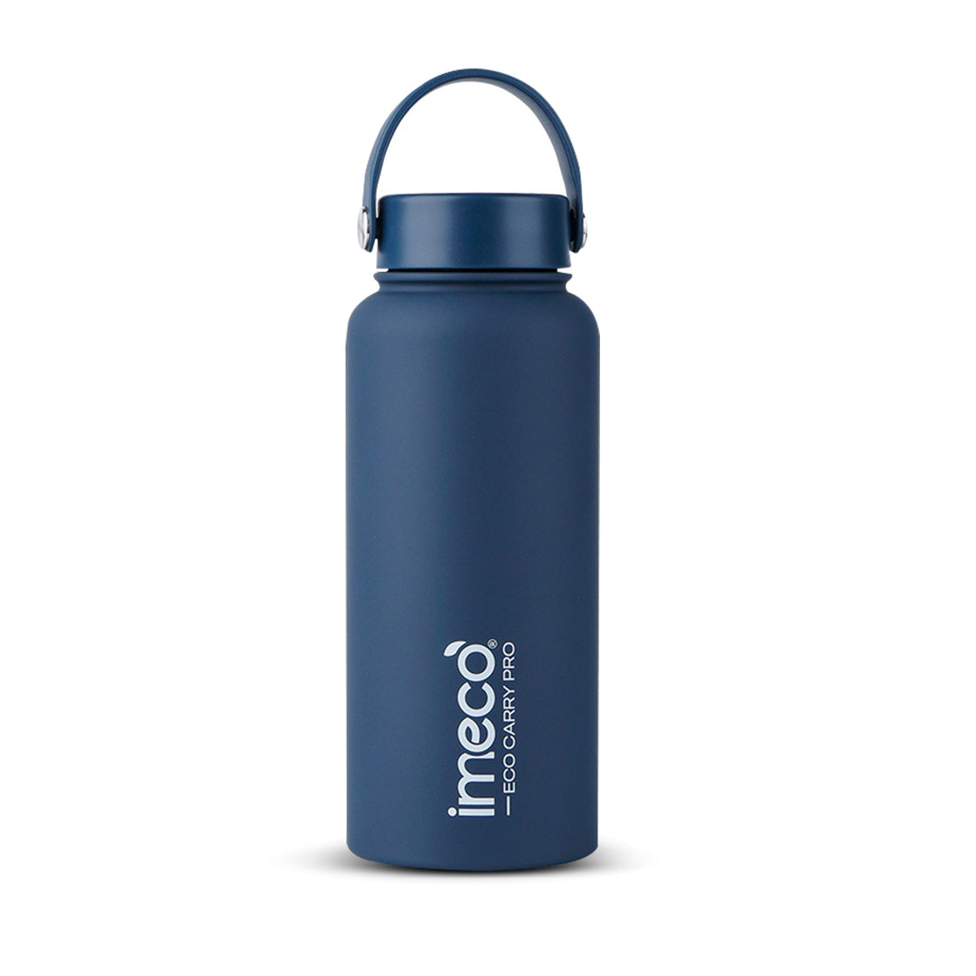 IMECO ECO CARRY PRO Stainless Steel Water Bottle 1L | Matte Finish | BPA - Free, Leak - Proof & Odour - Free | Large Capacity, Lightweight & Durable | Ideal for Gym, School, Office & Travel - Suspire