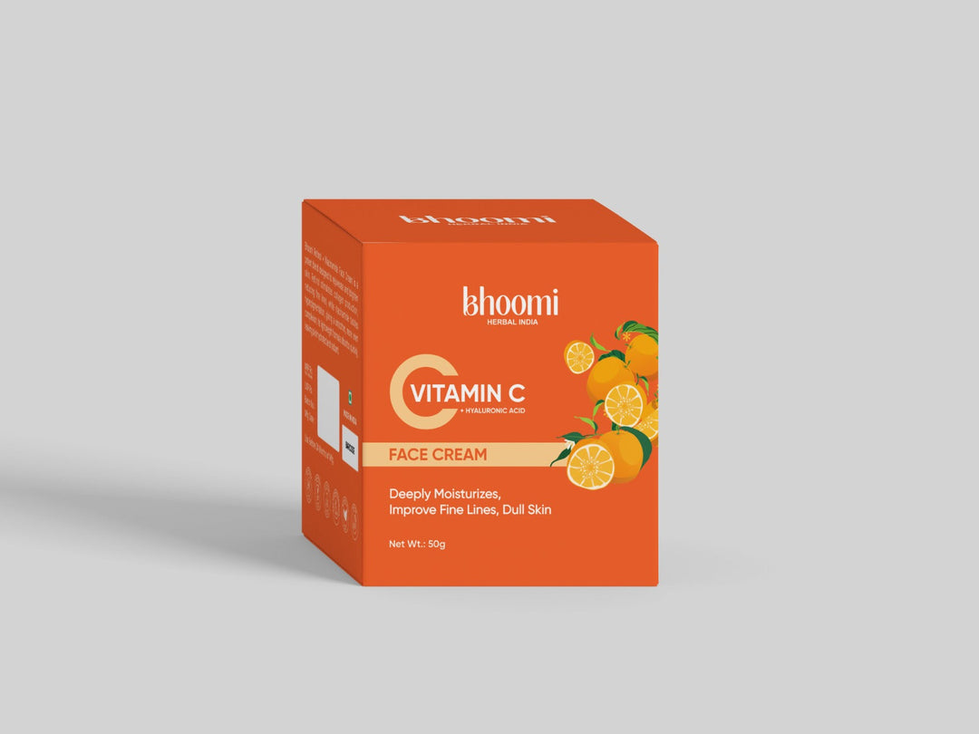 Bhoomi Herbal India VITAMIN-C + HYALURONIC ACID FACE CREAM