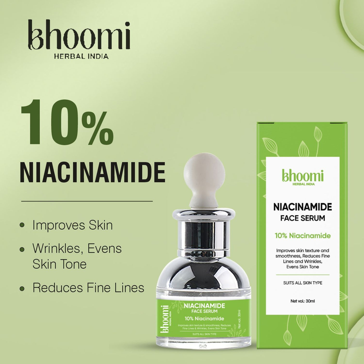 Bhoomi Herbal India NIACINAMIDE FACE SERUM