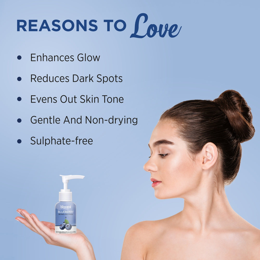 Bhoomi Herbal India BLUEBERRY WITH RETINOL FACE WASH