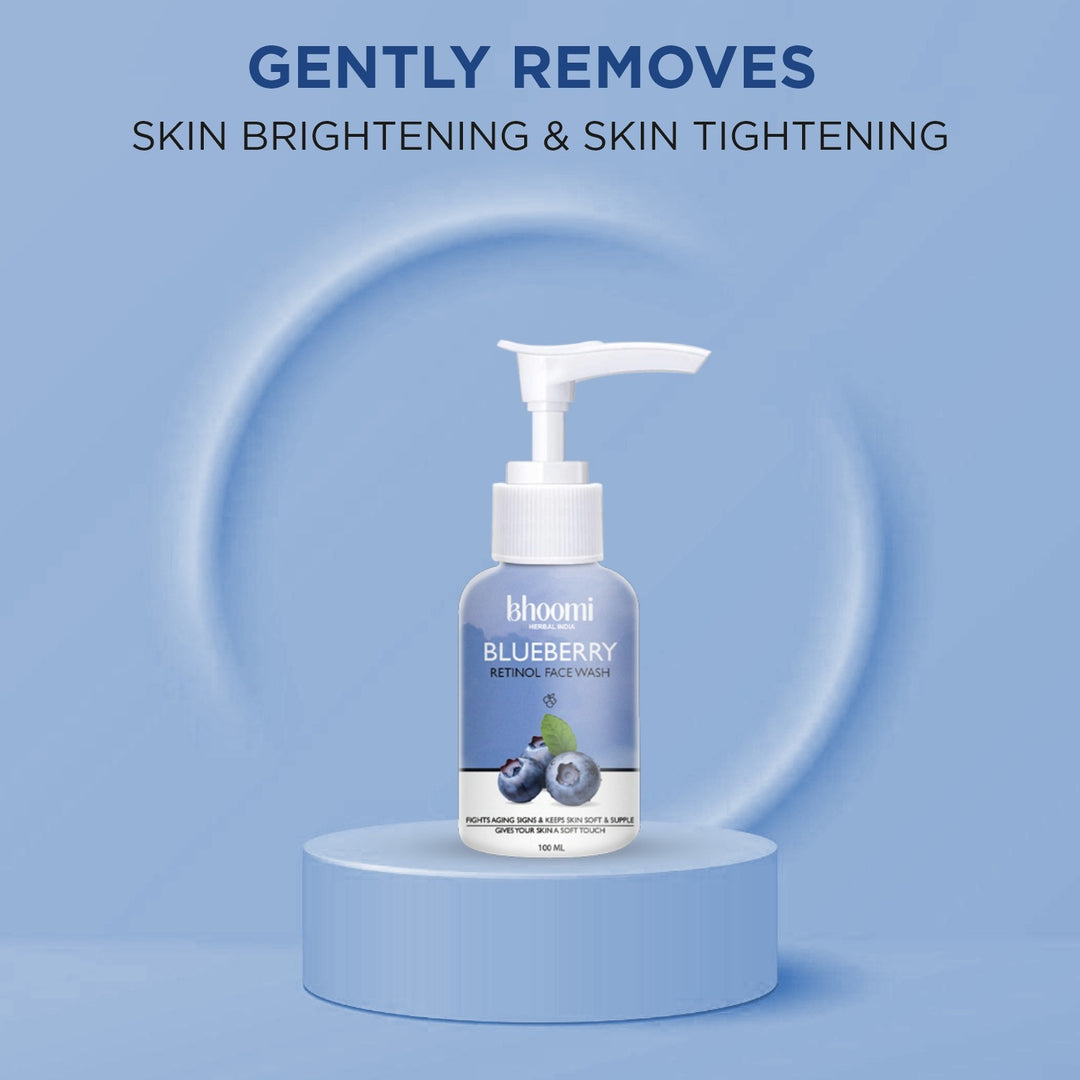 Bhoomi Herbal India BLUEBERRY WITH RETINOL FACE WASH