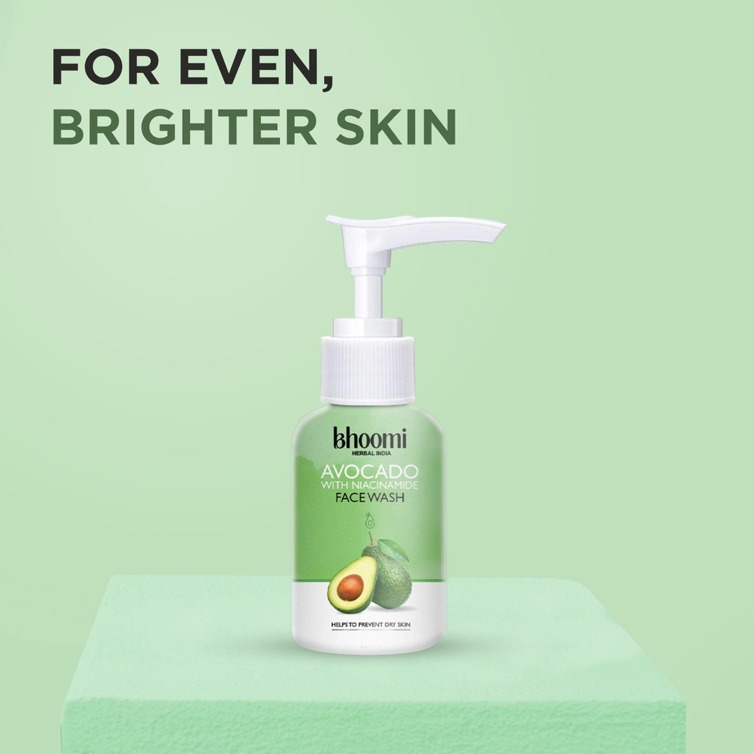 Bhoomi Herbal India AVOCADO WITH NIACINAMIDE FACE WASH