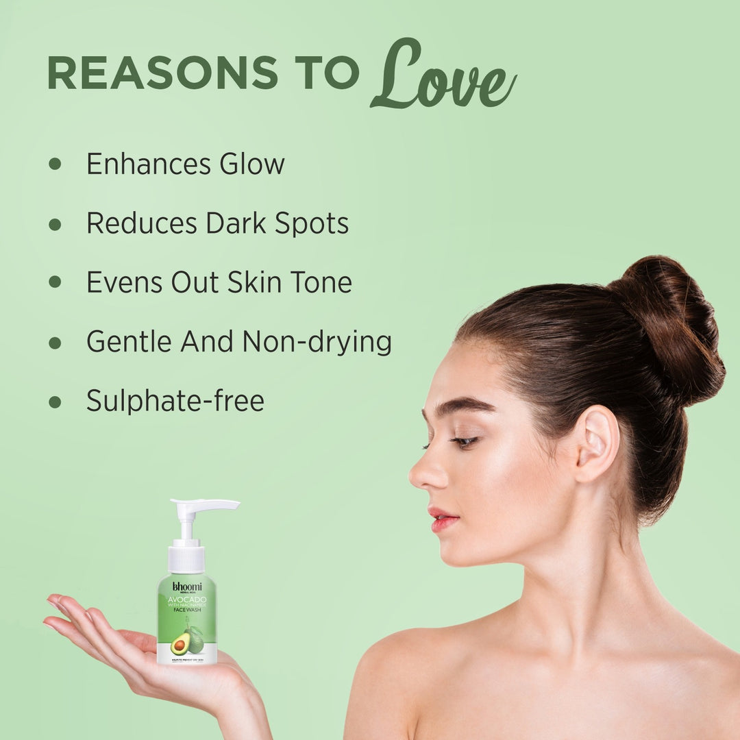 Bhoomi Herbal India AVOCADO WITH NIACINAMIDE FACE WASH