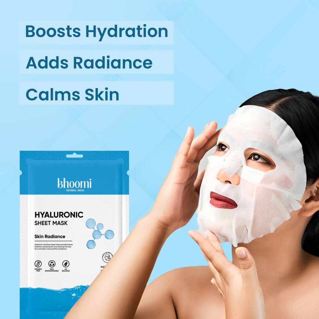 Bhoomi Herbal India HYALURONIC FACE SHEET MASK