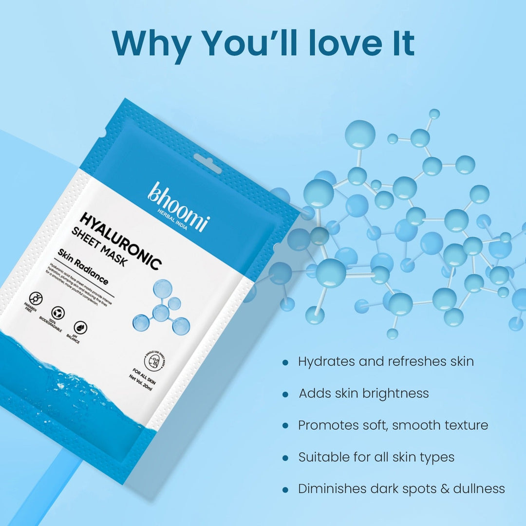 Bhoomi Herbal India HYALURONIC FACE SHEET MASK